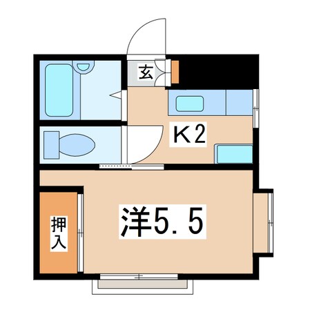 郡山駅 徒歩11分 1階の物件間取画像